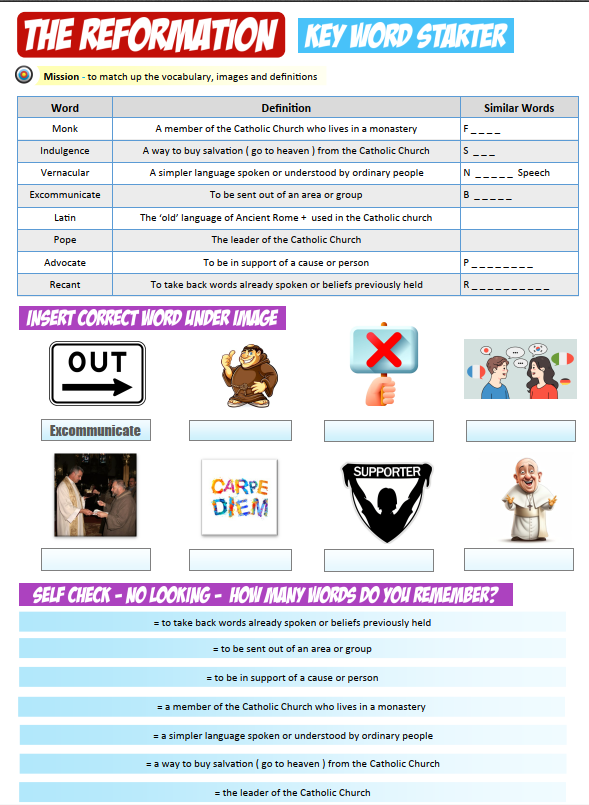 icHistory's tweet image. History Teaching Resources = The Reformation - Free PDF history teaching resources, ideas, and new review activities :-)  #historyteacher #ww1 #histedchat ⬇️⬇️⬇️ichistory.com/new-free.html