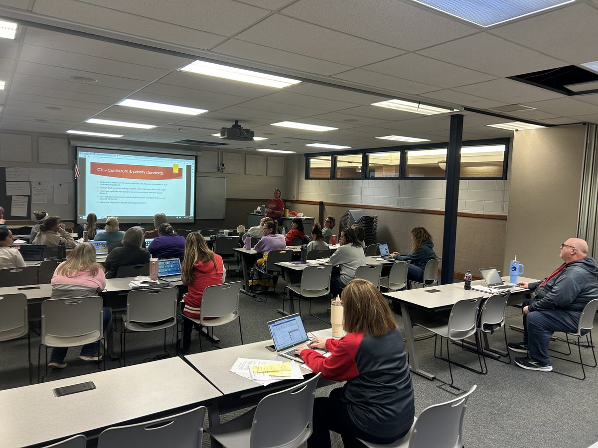 BES working on curriculum work during in-service today. Thank you staff for your professionalism!