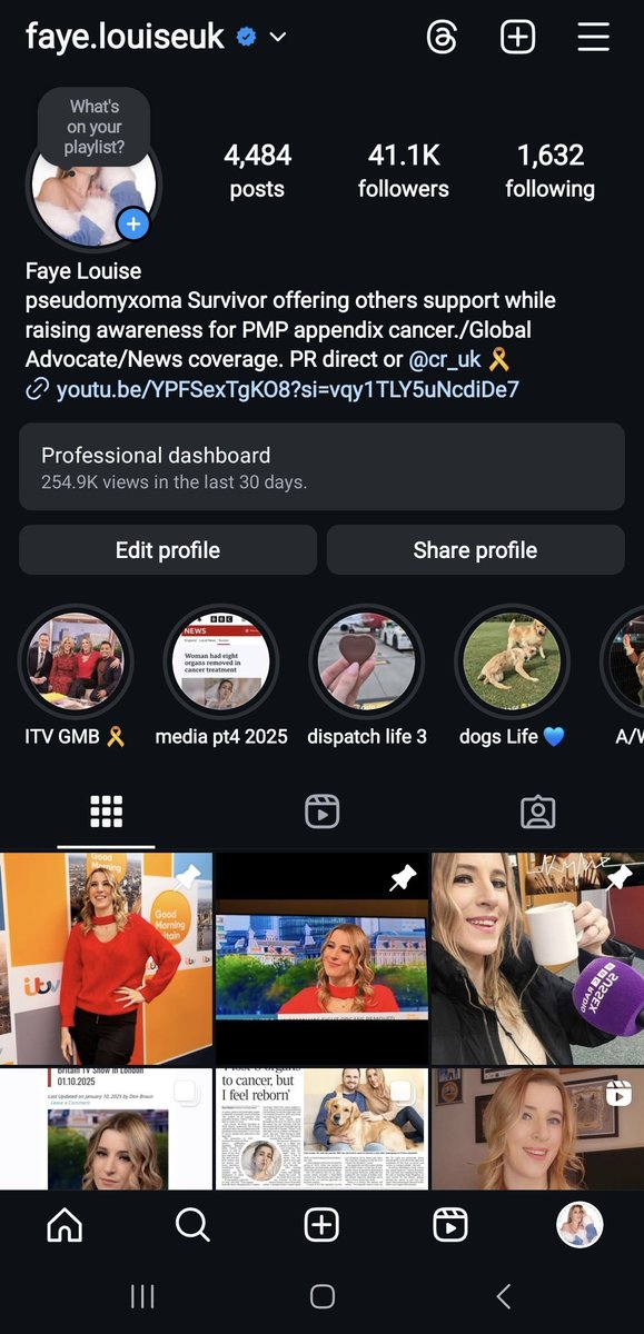 Sorry guys I'm not really here on much anymore I have done all my media awarness work for #pseudomyxomaperitonei all on my IG 
Feel free to follow me there and see all my charity work and awarness advocacy for #pmpcancer #appendixcancerawareness #pseudomyxoma