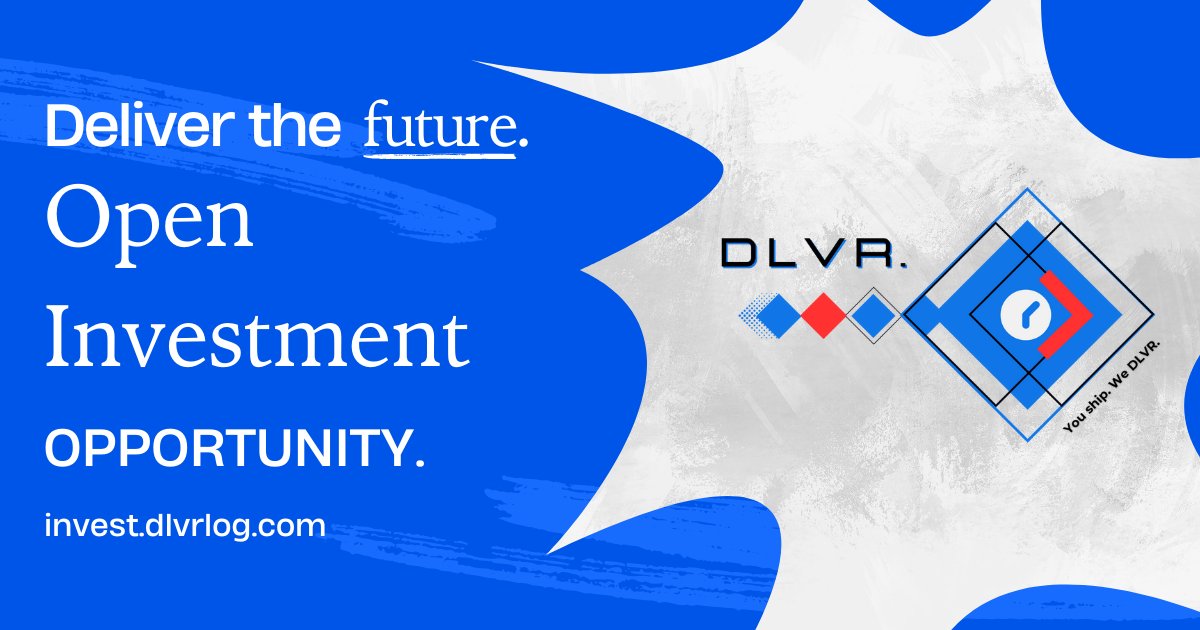 realrobertherr's tweet photo. I said I had an announcement....here it is.

We at @dlvrlog are opening up an investment round to fuel our next phase of growth. 

READ MORE: https://t.co/628Z6HKe2V https://t.co/MtzKrhNe2p