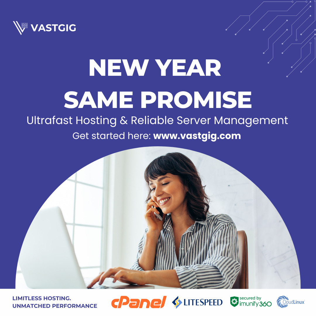 vastgig's tweet photo. Start 2025 with the speed &amp; support your business deserves. 🚀 
Ready for your best online performance yet? Let’s go!🤗

Get started: https://t.co/suGju7R8qN

#Vastgig #WebHosting #FastAndAffordable #LimitlessHosting #GrowWithUs #WebHostingThatWorks https://t.co/y2FzCRTclg