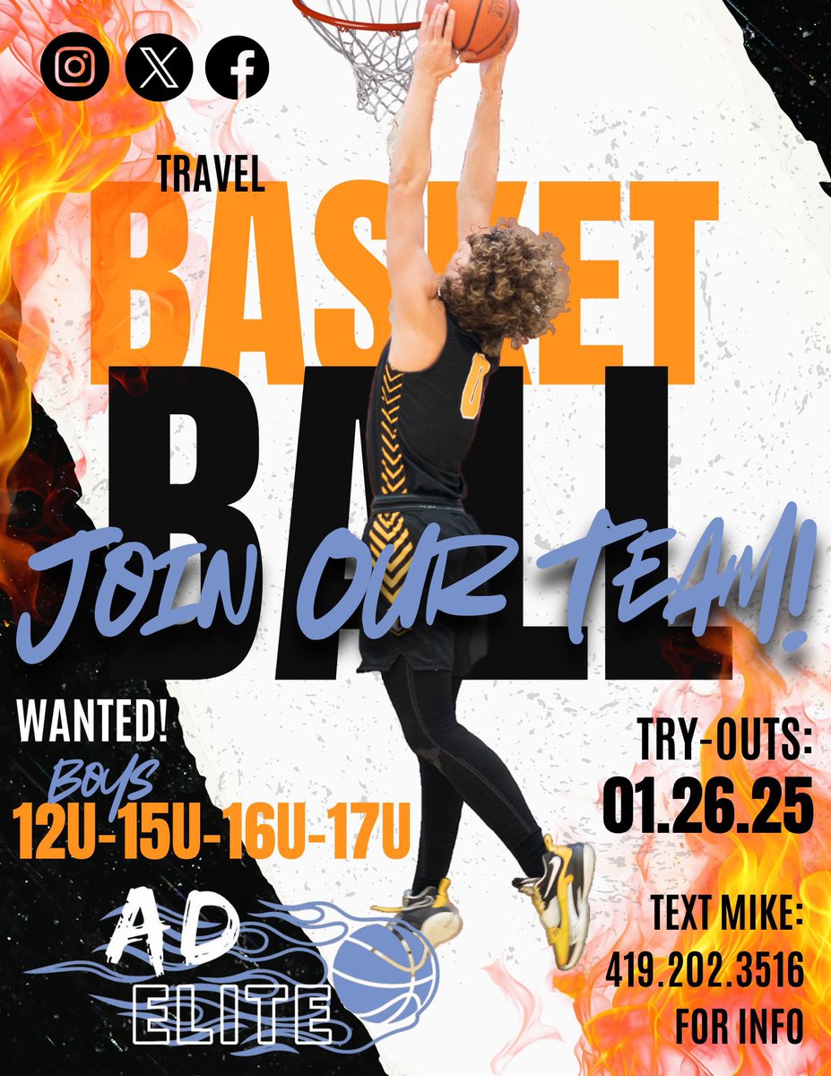 AD_elite (@ad__elite) on Twitter photo Our local (Ohio) 12,15,16 & 17U teams are looking for players. Cost is much less than others. Website exposure, owned Coached by current NCAA player so he knows what it takes. Family first mind set! Based out of Norwalk Ohio area! Message us we only keep 8-10 on a roster. Our local (Ohio) 12,15,16 & 17U teams are looking for players. Cost is much less than others. Website exposure, owned Coached by current NCAA player so he knows what it takes. Family first mind set! Based out of Norwalk Ohio area! Message us we only keep 8-10 on a roster.
