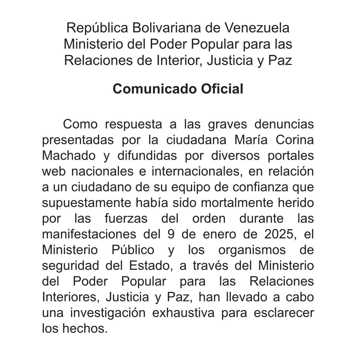 madeleintlSUR's tweet photo. #ÚltimoMinuto| motorizado de María Corina Machado, Roalmi Alberto Cabeza Cedeño habló, no está herido, fue todo una mentira se resguardó en un hotel por orden de la propia María Corina Machado. 

El Ministerio de Interior, Justicia y Paz emitió un comunicado explicando detalles y ahora sí, su detención por asociación para delinquir y simulación de hecho punible y generar zozobra en el país.