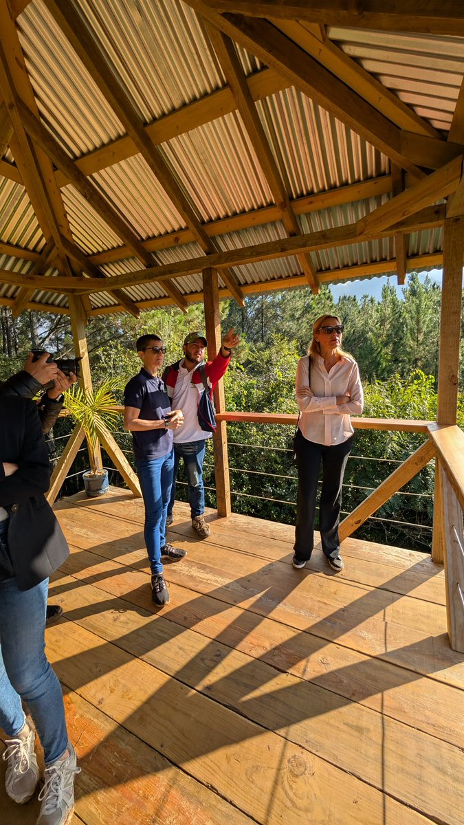 AlemaniaenRD's tweet image. Inauguración de nuestro #microproyecto en El Palero, Santiago Rodríguez! 🌿 Se construyeron dos miradores y un puente colgante para promover el #ecoturismo en la región 🇩🇪🤝🇩🇴 Un destino ideal para los amantes de la naturaleza y tod@s que buscan un toque de aventura @GermanAmbDR