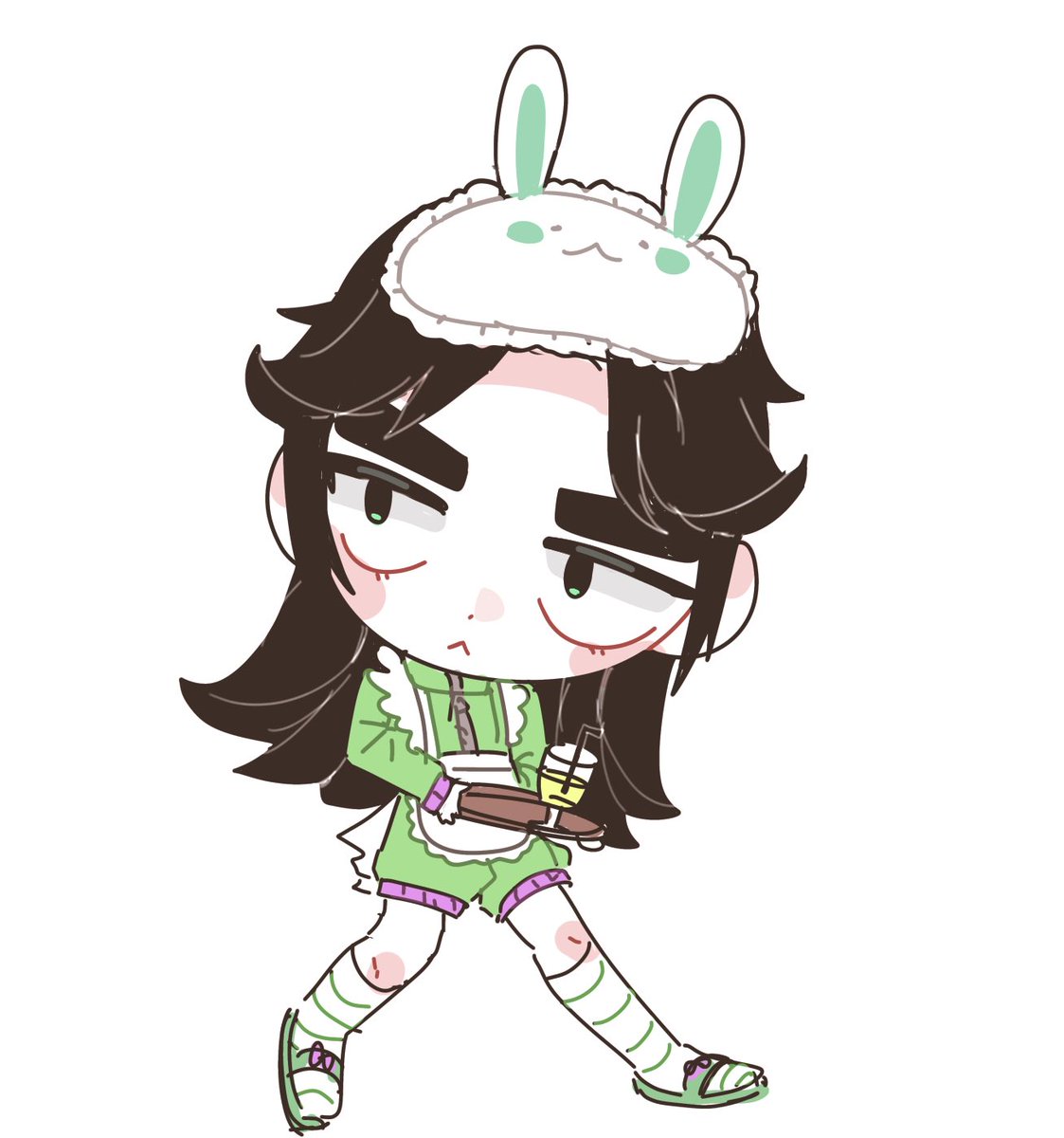 죵죵님 져지메이드 준범🥹🫶🫶
머리 긴것도 어울릴것 같아서 그려봐써용