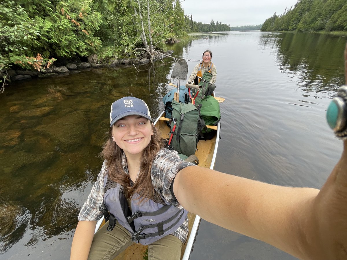 🩷 working outside?! We have <a href="/the_sca/">SCA</a> positions: myjobs.adp.com/scacareers/cx
Open for 3 weeks only! Apply today! 

*Wilderness on the East Zone (Tofte &amp; Grand Marais)

*Rec position at Tofte &amp; LaCroix RDs
*Interpretation/Naturalist 

📷: USDA FS image. 23' SCA interns by THardey