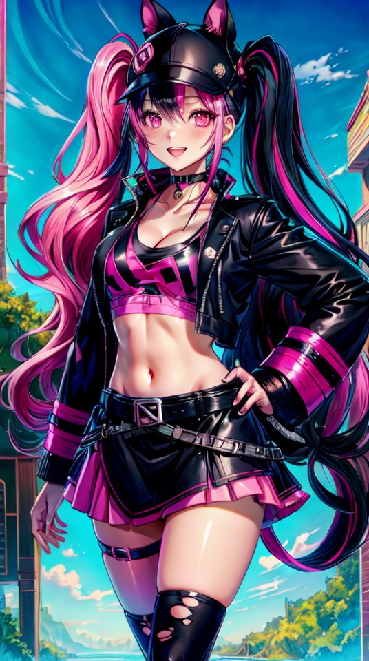 BadToxicAI's tweet photo. #twintails #midriff #Zoe #ZoePalworld #pinkHair #longHair #tornClothes #Girl #AIGirl #Girls #AIGirls #Pal #Pals #PalWorld #PalGame #PalWorldMemes #LoRA #LoRAZoePalworld #Auto1111 #StableDiffusion #safetensors #AIArt #AIFilter #AI #Kunst #art #meinaunreal v41 DPM++ 3M SDE Karras https://t.co/pMe7bEmy3T