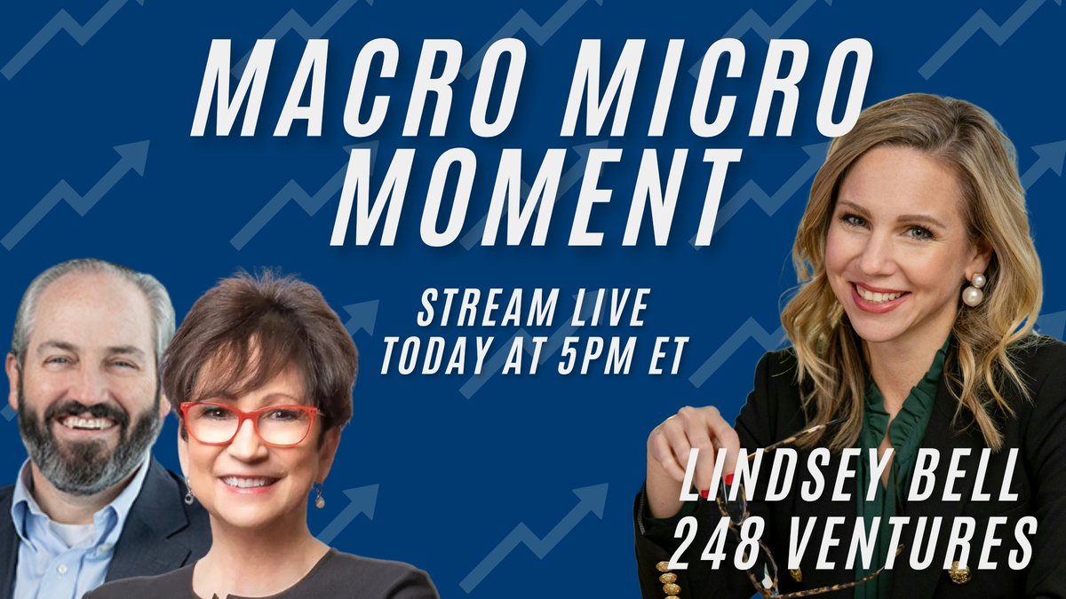 Nancy Tengler, CIO Laffer Tengler Investments (@ntengler) on Twitter photo We're thrilled to have <a href="/justLBell/">Lindsey Bell</a> join Macro Micro Moment this afternoon!
She lends Arthur and I her fresh perspective as earnings season kicks off.
Watch live right here on X at 5pm ET! We're thrilled to have <a href="/justLBell/">Lindsey Bell</a> join Macro Micro Moment this afternoon!
She lends Arthur and I her fresh perspective as earnings season kicks off.
Watch live right here on X at 5pm ET!