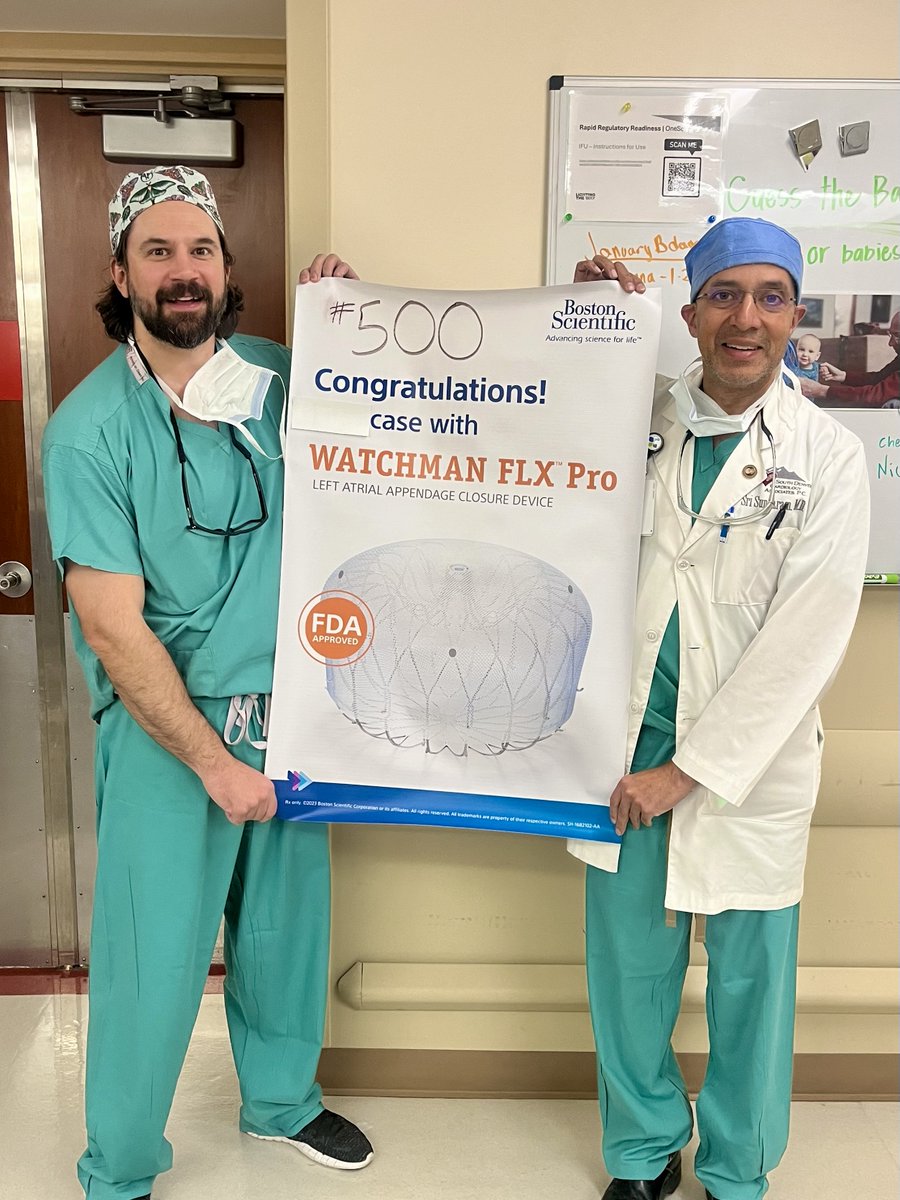 South Denver Cardiology (@sdenvercardio) on Twitter photo Congratulations to the SDC and AdventHealth Porter Structural Heart teams for their 500th implant of the WATCHMAN device. <a href="/srissundaram/">Sri Sundaram</a> <a href="/Nicky_P_MD/">Nicholas Palmeri</a> Congratulations to the SDC and AdventHealth Porter Structural Heart teams for their 500th implant of the WATCHMAN device. <a href="/srissundaram/">Sri Sundaram</a> <a href="/Nicky_P_MD/">Nicholas Palmeri</a>
