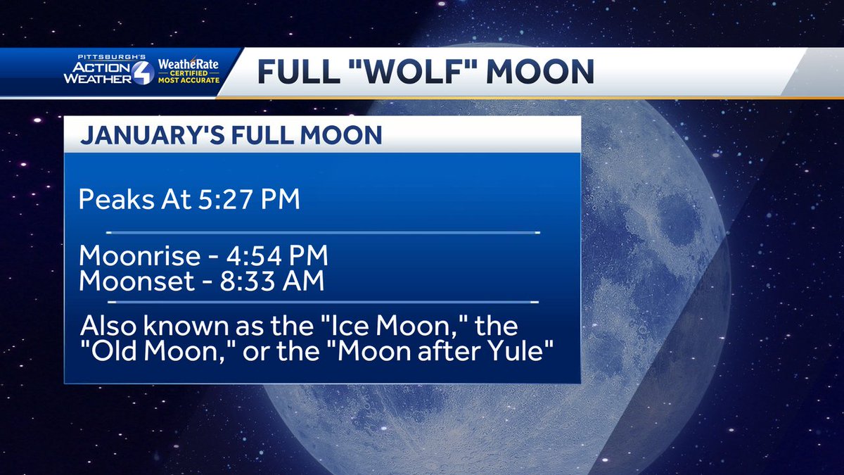 JillSzwedWTAE's tweet photo. Full moon tonight #JanuaryFullMoon #FullWolfMoon #pittsburgh @WTAE https://t.co/JJoa3o6UlS