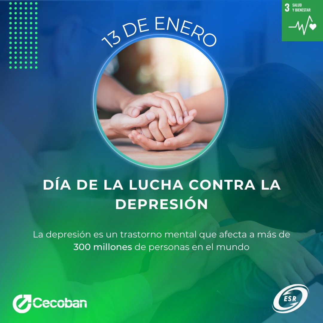 🌍💙 Día Mundial de la Lucha contra la Depresión 💙🌍

Hoy queremos prestar atención a todas esas personas que luchan silenciosamente contra la depresión. La salud mental importa, y juntos podemos hacer la diferencia. 💪🧠