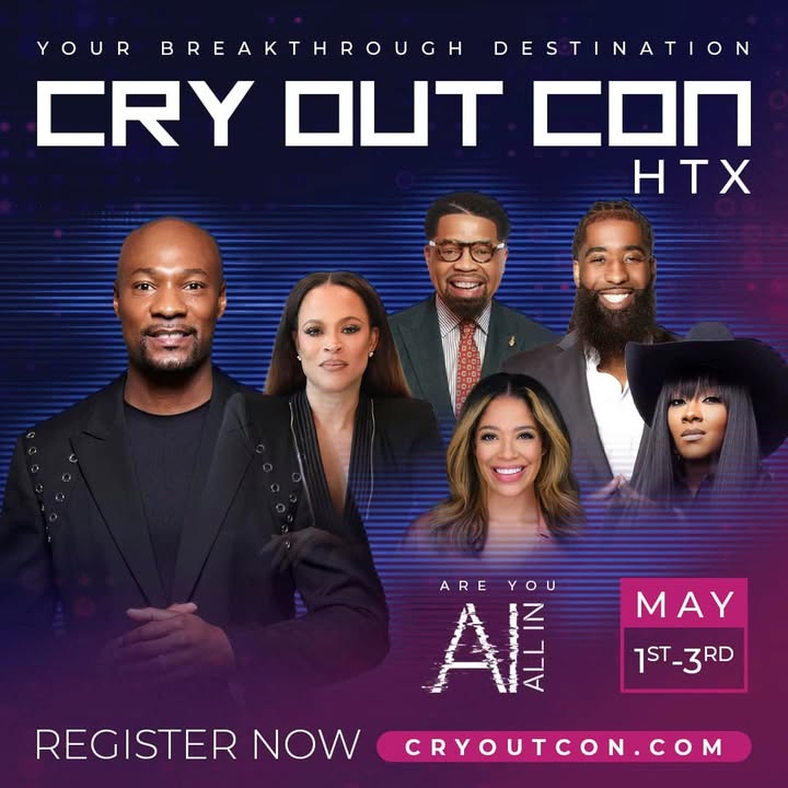 PastorKeion's tweet photo. Cry Out is BACK, and we’re “ALL IN” this year! Join us May 1-3 at the George R. Brown Convention Center in Houston, TX for the 3rd Annual Cry Out Conference! Life-changing sessions, praise, & networking await. Register now! https://t.co/gdNuxI9S1Q
#CryOutCon #ALLIN #Texas https://t.co/XRBQ4DoTd8