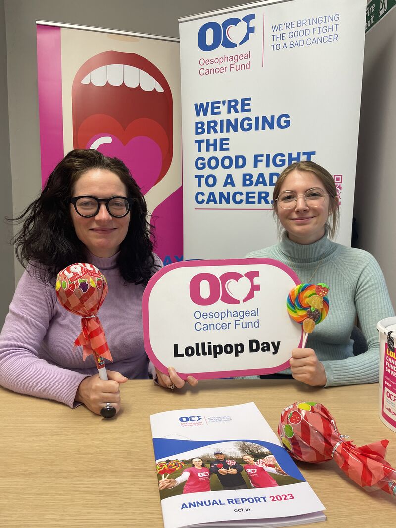 Oesophageal Cancer Fund (@oesophagealcf) on Twitter photo Welcome on board our ‘Good ship Lollipop’, OCF Lollipop Day Coordinator Sharon Cooney welcomes Aoife White Psychology Student <a href="/myIADT/">IADT Dún Laoghaire</a> getting a flavour for our campaign for #LollipopDay25 at <a href="/OesophagealCF/">Oesophageal Cancer Fund</a> #OCFbyYourSide Welcome on board our ‘Good ship Lollipop’, OCF Lollipop Day Coordinator Sharon Cooney welcomes Aoife White Psychology Student <a href="/myIADT/">IADT Dún Laoghaire</a> getting a flavour for our campaign for #LollipopDay25 at <a href="/OesophagealCF/">Oesophageal Cancer Fund</a> #OCFbyYourSide
