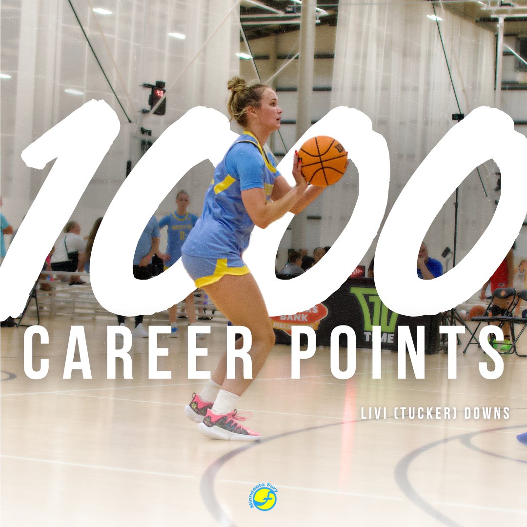 Minnesota Fury AAU (@minnesotafury) on Twitter photo That's 𝟭𝗞 for <a href="/livi_tucker/">Livi (Tucker) Downs</a>! 👏
Congratulations Tucker! We're so proud of you.
#FuryFam | <a href="/MNFury2026UAA/">MN Fury 2032 Blue</a> That's 𝟭𝗞 for <a href="/livi_tucker/">Livi (Tucker) Downs</a>! 👏
Congratulations Tucker! We're so proud of you.
#FuryFam | <a href="/MNFury2026UAA/">MN Fury 2032 Blue</a>
