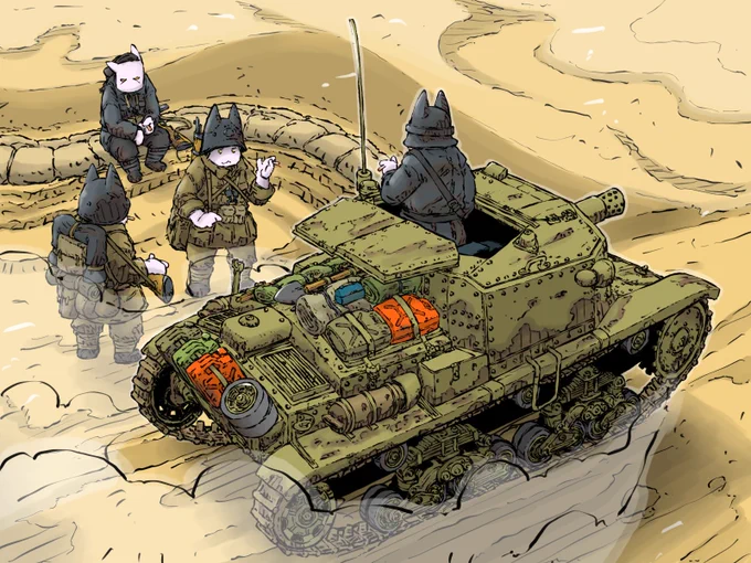 #たばこの日俺の代理喫煙する猫兵士タバコ吸いたい 