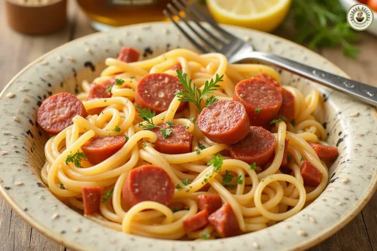 NbkRecipes's tweet photo. Kielbasa and Pasta Recipes: Easy Meals for Busy Weeknights https://t.co/3aTY10VhOE 
🛒Ingredients:

Pasta (12 oz)

Kielbasa (12 oz)
Bell pepper, onion, garlic
Chicken broth, tomatoes, cheese
Ready in 30 min!

#QuickDinner #PastaRecipes https://t.co/FtOQDnh13H