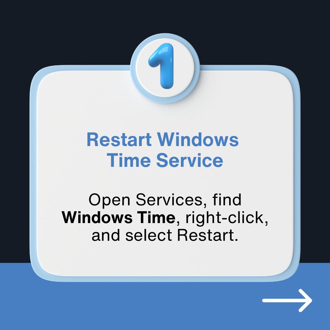 MyCompWorks's tweet photo. Is your Windows PC clock out of sync? ⏰  We’ve got troubleshooting tips to fix common errors and syncing issues. Please read them here: https://t.co/mieheldpi5  

Need extra help? Call My Computer Works at 866-343-4961. 

#WindowsTips #TechSupport #PCHelp #MyComputerWorks https://t.co/IOkuv9LLAd
