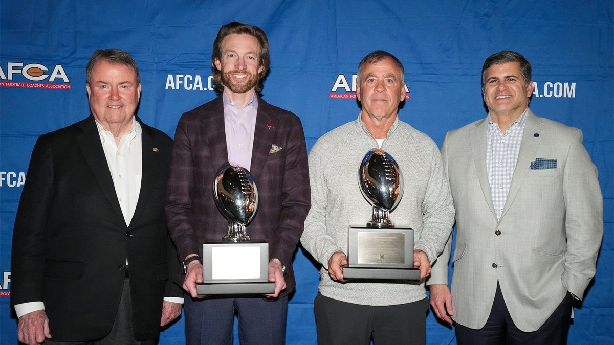 National Football Foundation (@nffnetwork) on Twitter photo Special <a href="/WeAreAFCA/">AFCA</a> tradition, honoring national champion coaches in front of their peers who know just how hard it is to win.
NFF Pres Steve Hatchell, <a href="/football_ncc/">NCC Football</a> Coach Brad Spencer, <a href="/ferrisathletics/">Ferris Athletics</a> football Coach Tony Annese, & NFF COO Matthew Sign.
footballfoundation.org/news/2025/1/12… Special <a href="/WeAreAFCA/">AFCA</a> tradition, honoring national champion coaches in front of their peers who know just how hard it is to win.
NFF Pres Steve Hatchell, <a href="/football_ncc/">NCC Football</a> Coach Brad Spencer, <a href="/ferrisathletics/">Ferris Athletics</a> football Coach Tony Annese, & NFF COO Matthew Sign.
footballfoundation.org/news/2025/1/12…