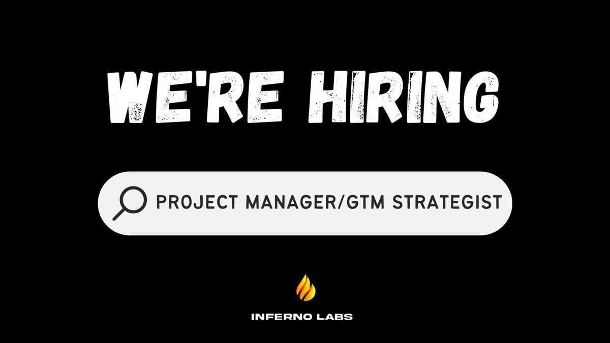 🚨 We’re Hiring a Rockstar Project Manager/GTM Strategist! 🚨

We’re looking for a skilled Project Manager/GTM Strategist to join our team and lead high-impact campaigns for brands like Lamborghini, Black Mirror, and some of the biggest names in Web3.

What we need:
✅ Proven