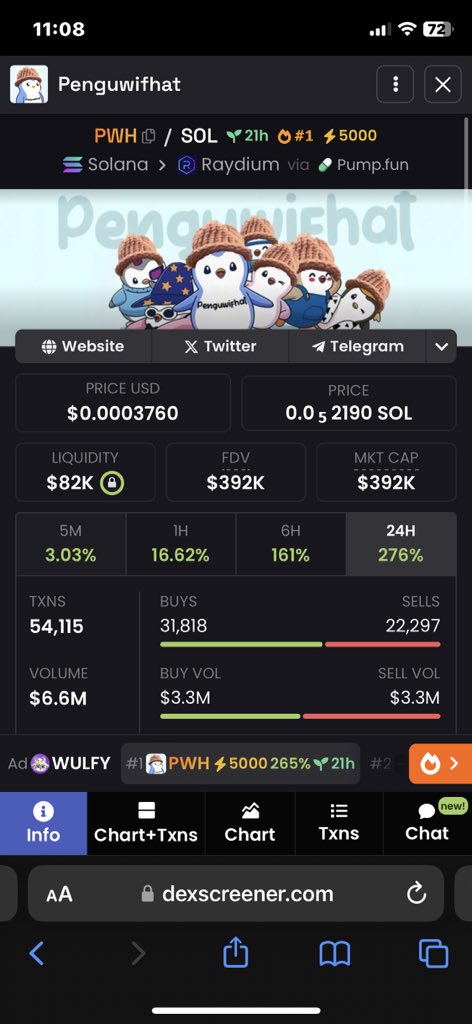 PoppyBTC's tweet photo. 🚨 $PWH scam warning 🚨 

Important note: The content of the article is for warning purposes only, not financial advice. Always be cautious and protect yourself when trading!
#Solana #Sol #memecoin #meme https://t.co/jcihtqLn8h