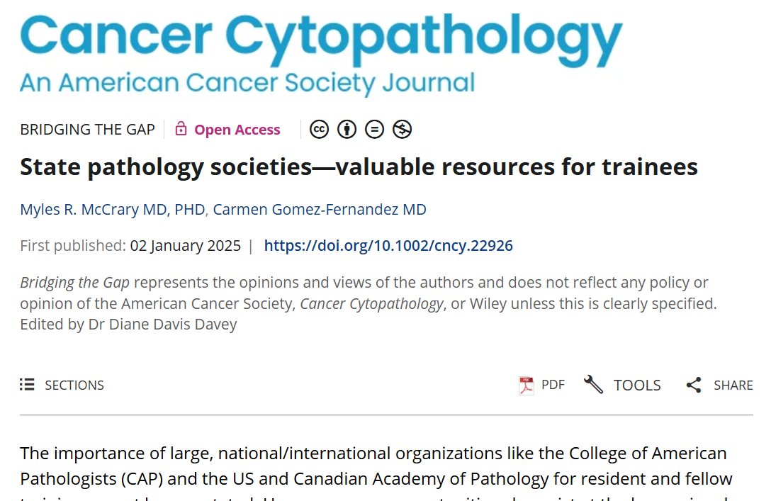 CancerCytopath's tweet photo. β‘οΈ New and #OpenAccess Bridging the Gap from @CarmenGomezMD and @MMcCraryMD! State pathology associations have the potential to make meaningful impacts for resident and fellow pathologists in training.
https://t.co/xshhndfgci
#CytoPath https://t.co/fUdY0pKBvV