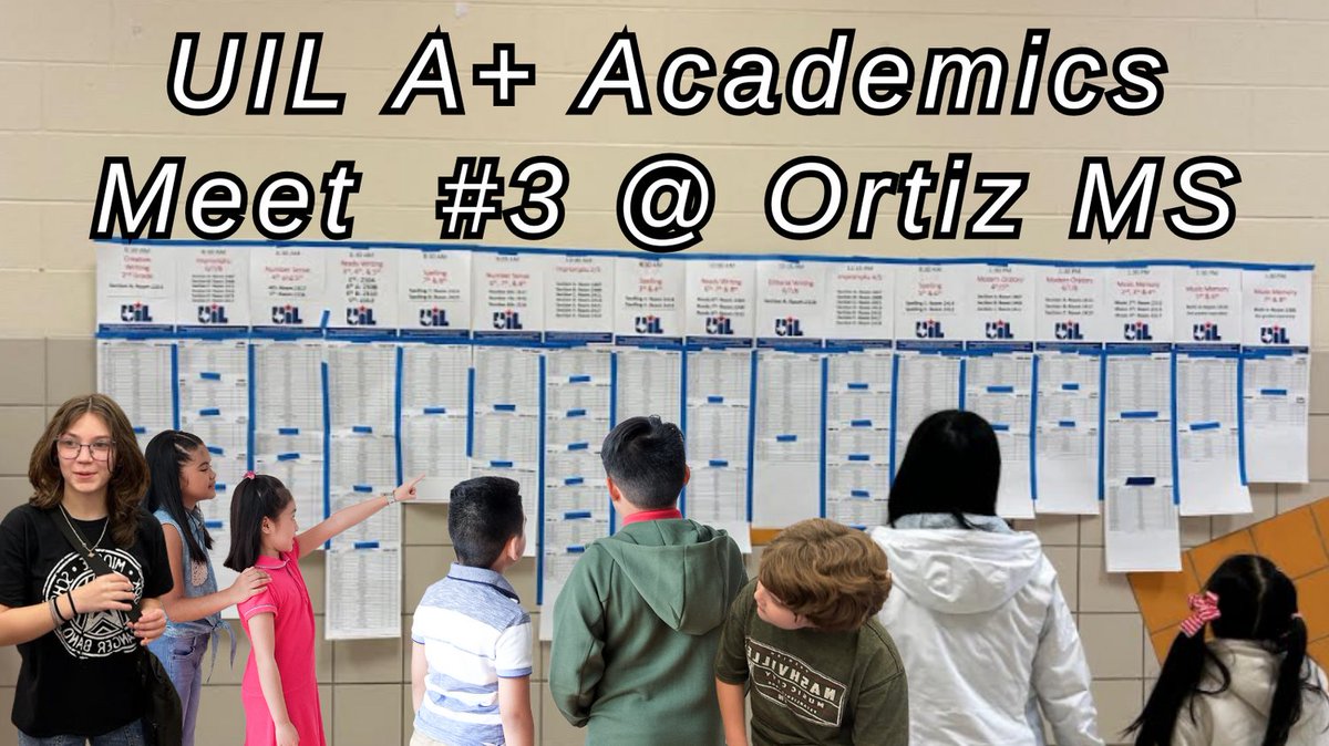 Houston ISD Athletics & UIL Academics (@hisdathletics) on Twitter photo Meet #3 on Jan 11 at <a href="/HISD_OrtizMS/">Ortiz Middle School</a> was a success! 🎉 744 students from 34 schools competed. Huge thanks to Principal Gonzalez <a href="/LauraAGonzale12/">Laura A. Gonzalez</a>, AP Gardner, & UIL Coordinator Ms. Le for their support! Results posted on Fri, Jan 17 on UIL website. 👏 <a href="/HoustonISD/">Houston ISD</a> Meet #3 on Jan 11 at <a href="/HISD_OrtizMS/">Ortiz Middle School</a> was a success! 🎉 744 students from 34 schools competed. Huge thanks to Principal Gonzalez <a href="/LauraAGonzale12/">Laura A. Gonzalez</a>, AP Gardner, & UIL Coordinator Ms. Le for their support! Results posted on Fri, Jan 17 on UIL website. 👏 <a href="/HoustonISD/">Houston ISD</a>