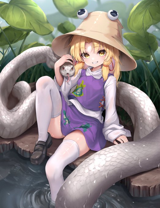 諏訪子様でお年賀絵 