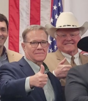 MarkMcCaig's tweet photo. On January 18, 2022, Texas Agriculture Commissioner Sid Miller’s longtime political consultant Todd M. Smith was indicted on felony charges arising out of a scheme where Smith allegedly used his relationship with Miller and the Texas Department of Agriculture (TDA) to swindle tens of thousands of dollars out of investors seeking hemp licenses from TDA.

The next day, Miller told the media that he had cut ties with Smith. This was a lie. Miller and Smith maintained a close relationship after the indictment, as evidenced by e-mails obtained from TDA.

Smith confessed to committing the felony offense of commercial bribery and entered into a plea deal with prosecutors on October 16, 2024. He is currently serving probation on the criminal charge that he confessed to committing.

Smith’s admission that he committed felony commercial bribery by illegally using his relationship with Miller to enrich himself doesn’t seem to be particularly problematic to Miller. Last week, Smith and Miller were together at an event hosted by the Robertson County Republican Party where the two even posed next to each other, smiling, in a photo. #txlege