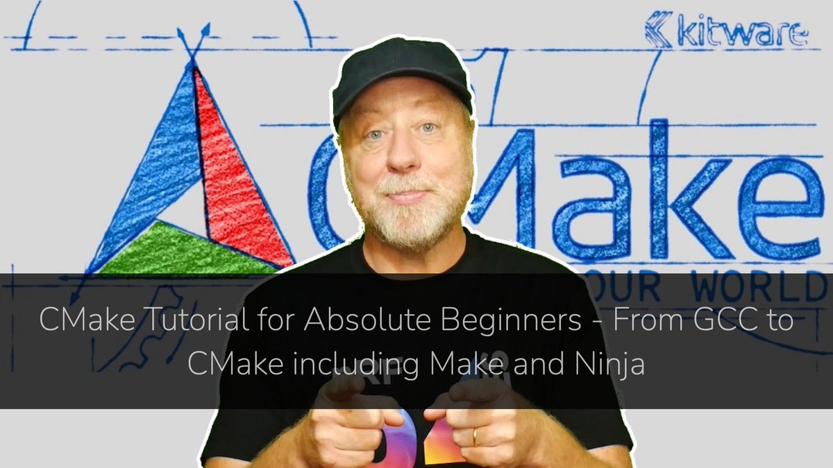 vivekgalatage's tweet photo. 🛠️ CMake for Beginners

Many C, C++, and other projects utilize CMake as the build system.  It's quite a powerful system with many features, but it can be overwhelming for beginners. 

The two resources below will help you overcome it easily.  The first is a video providing a quick intro to get you off the ground, and the other is a detailed playlist that will help you dive deep to understand all the bells and whistles.