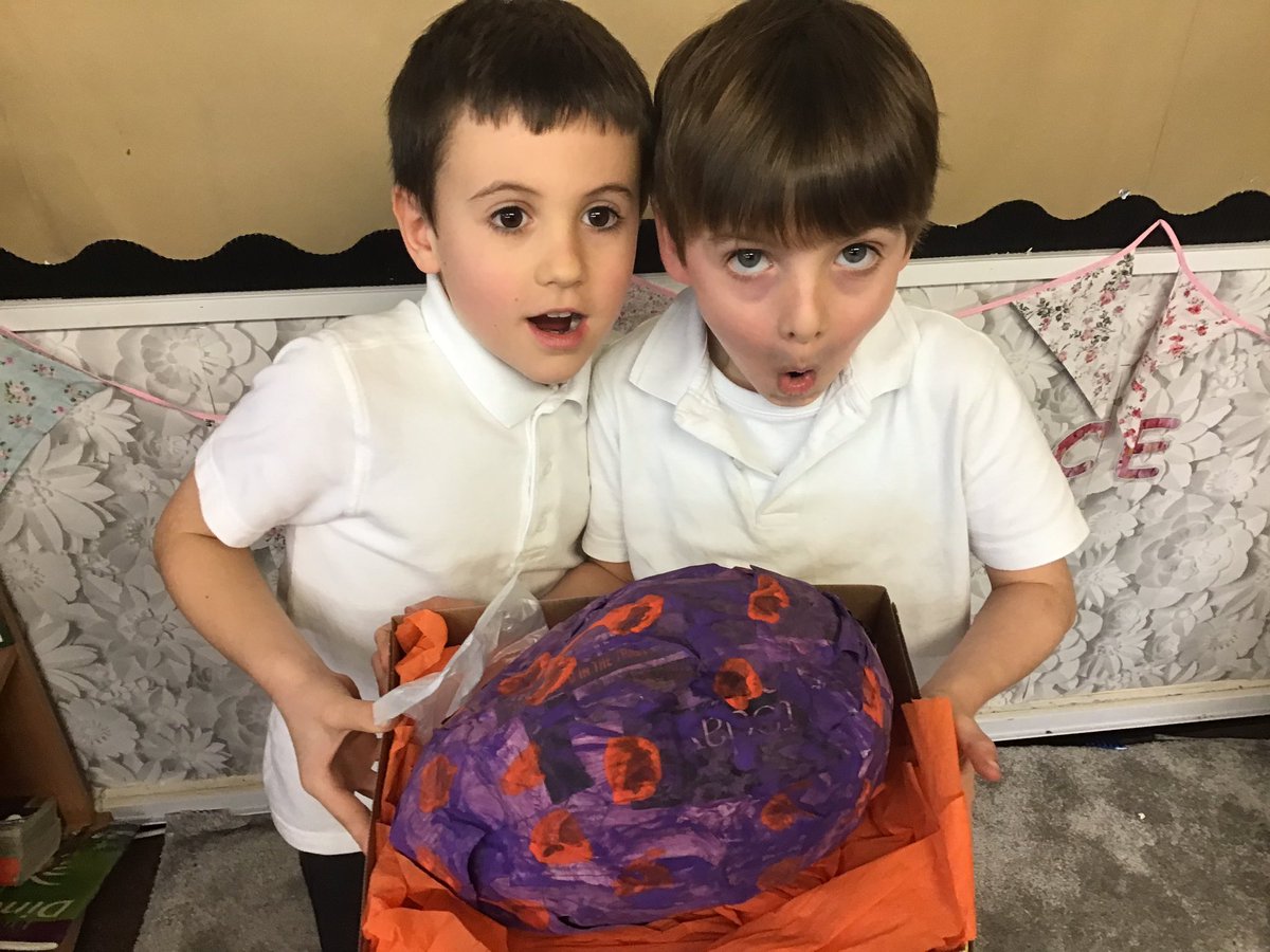 Y2Gayton's tweet photo. Year 2 couldn’t believe their eyes today- a dragon has laid its egg in our classroom! What an amazing opportunity to explore and create expanded noun phrases. We can’t wait to see what happens tomorrow! @GaytonPrimary https://t.co/r9VTk01693