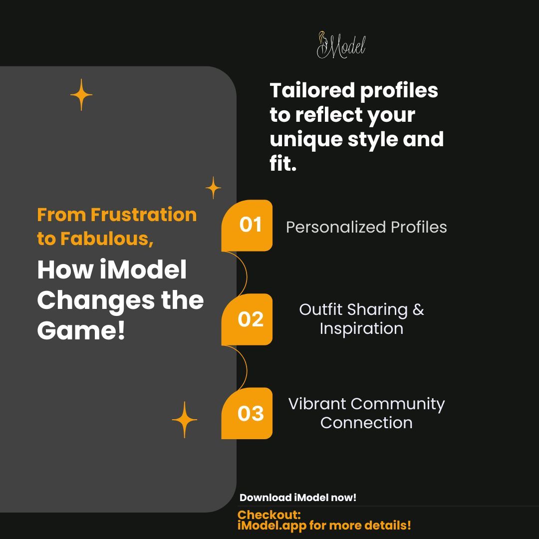 TheiModelapp's tweet photo. From the frustration of shopping to the joy of finding your perfect fit—your style journey starts here. 💃

📲 Download iModel today and let the runway be yours!

#iModelApp #StyleJourney #FashionRedefined #ShopSmart #StyleRevolution #FashionForAll #ces2025 #ces2025innovation https://t.co/U6vbMS4afF