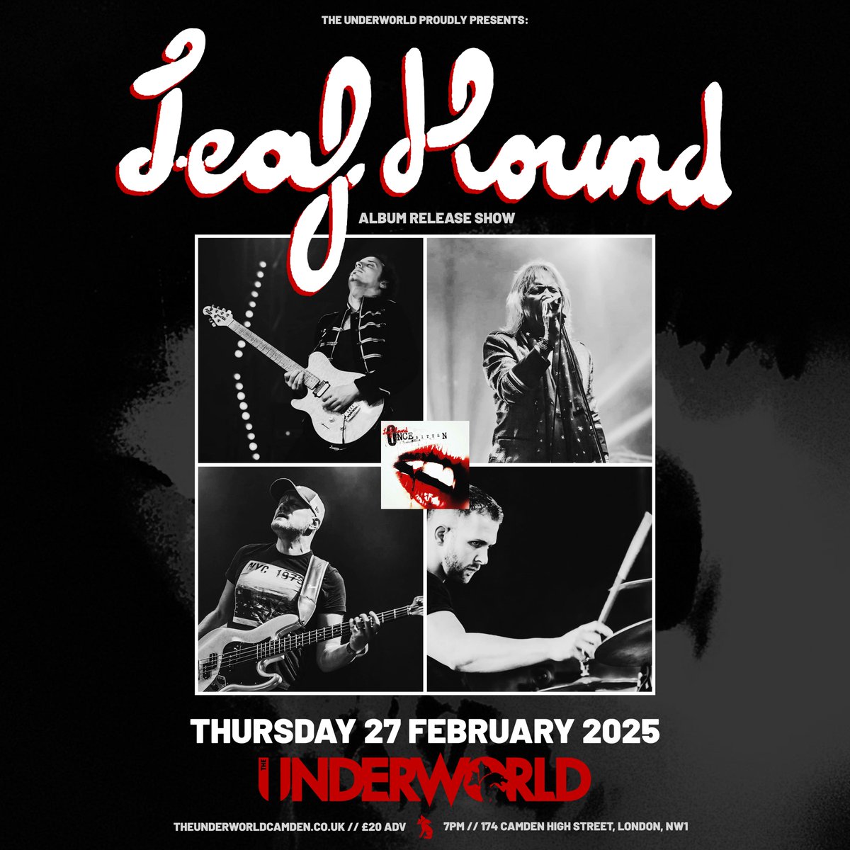 TheUnderworld's tweet photo. On Sale Now 🔥 UK hard rockers #LeafHound return with their first album of original material since 2007’s #Unleashed, live at @TheUnderworld, Thursday 27th February with new tunes and old classics.
🎟️ https://t.co/fRtAiPjIGJ
🎶 https://t.co/ZSB81DTLPW https://t.co/9anWltO10H