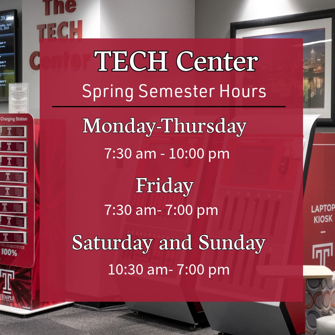 Start the semester off right with a trip to the TECH Center! From computer workstations to printing resources, the TECH Center is fully equipped for all of your academic needs.📚💻