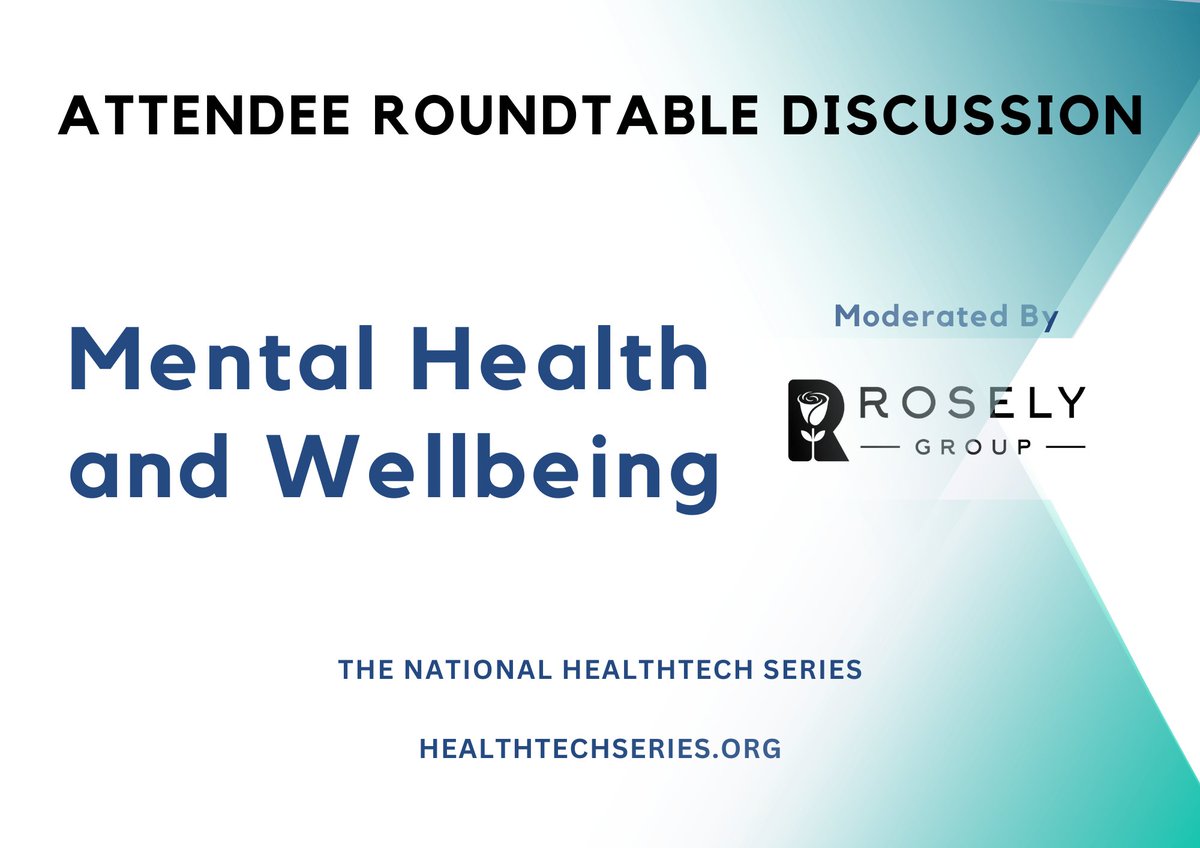 empactventures's tweet image. Join us from 2 pm on Thursday 13th March 2025 for the &apos;Attendee Roundtable Discussion&apos; National #HealthTech Series event in #Birmingham 

The &apos;Mental Health and #Wellbeing&apos; session will be chaired by Rosely Group

Learn More: bit.ly/nhtssl24wp

#NationalHealthTechSeries