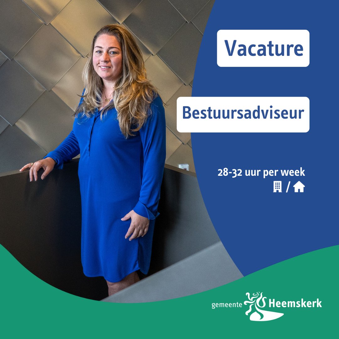 Vacature | Bestuursadviseur (28-32 uur/week)
Ben jij een verbinder met politiek inzicht? Adviseer het college van B&amp;W in Heemskerk en maak impact! 

Solliciteer vóór 10 februari 2025: ⤵️
werkenbij.heemskerk.nl/vacatures/best…

#vacature #job #nieuwebaan #heemskerk #gemeente #gemeenteheemskerk