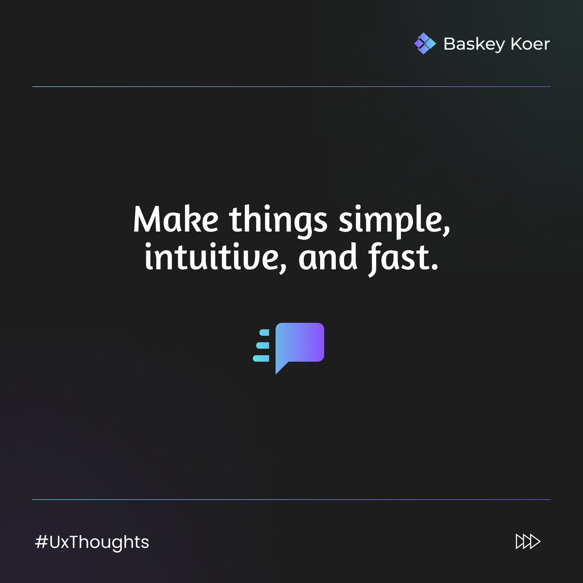 baskeykoer's tweet photo. Today's UX thought!
#koer #UXDesign #figmatips #uxthought https://t.co/Quh3hu78cC
