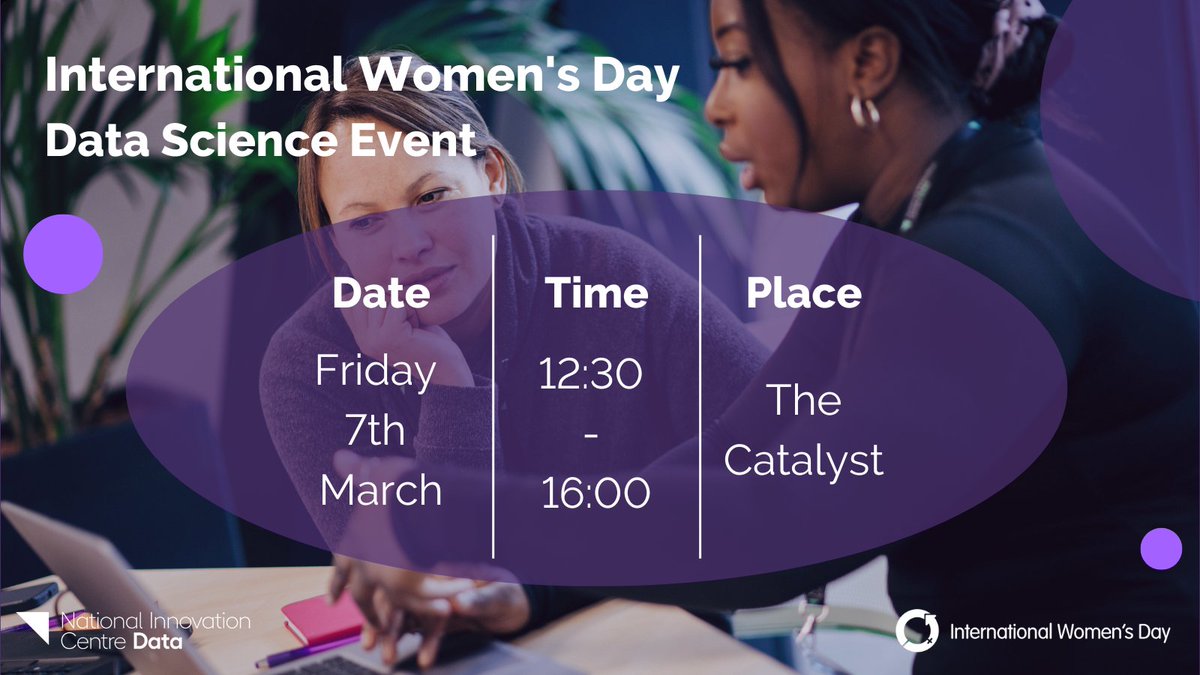 National Innovation Centre for Data (@nicdata) on Twitter photo 🕵️♀️ Unleash your inner detective!
Solve the mystery of Ada Lovelace’s stolen notes in a fun, interactive data session at @NICData's FREE #IWD2025 #datascience event
🗓️ 7th March
📍 <a href="/TheCatalystUK/">The Catalyst</a>
⏰ 12:30-16:00
🎟️ Sign up➡️ bit.ly/4fUIpDy
#WomenInTech #AccelerateAction 🕵️♀️ Unleash your inner detective!
Solve the mystery of Ada Lovelace’s stolen notes in a fun, interactive data session at @NICData's FREE #IWD2025 #datascience event
🗓️ 7th March
📍 <a href="/TheCatalystUK/">The Catalyst</a>
⏰ 12:30-16:00
🎟️ Sign up➡️ bit.ly/4fUIpDy
#WomenInTech #AccelerateAction
