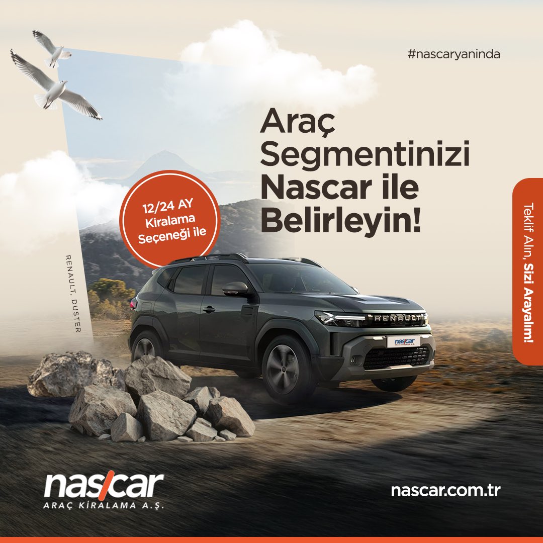 İhtiyacınıza uygun araç segmentini seçin, işinizde fark yaratın! 🚗

Nascar Filo her segmentte geniş araç seçenekleriyle yanınızda.

Aracınızı belirleyin, yola çıkmaya hazır olun! 🌟

🌐 nascar.com.tr

#Nascar #NascarFilo #FiloKiralama #Prestij #İşDünyası #AraçKiralama