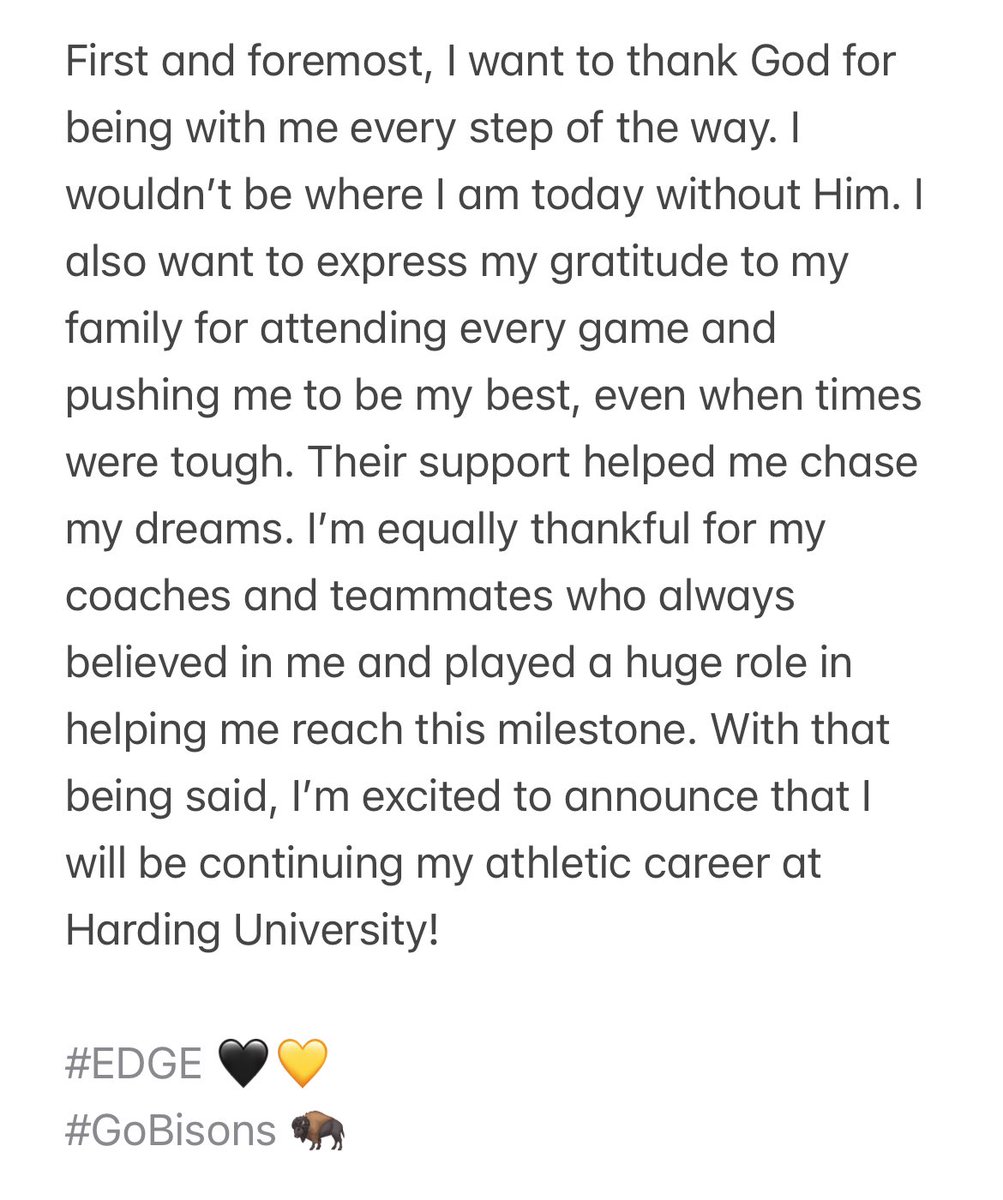 🖤💛 “Great things come from hard work and perseverance. No excuses.” Ready to continue the hard work as a Bison.
<a href="/coachwjameson/">Weston Jameson</a> <a href="/bdspencer10/">Bradley Spencer</a> <a href="/CoachMoore1988/">Roderick Moore</a> <a href="/JenorrisH/">Coach Jenorris Hibbler</a> <a href="/JonesEliteBoys/">Jones Elite Basketball</a> <a href="/RealKevWhitted/">Kevin Whitted</a> <a href="/IndyBball2023/">Independence Wildcats Basketball 🏀</a>