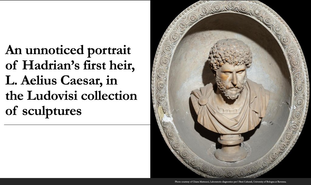 carolemadge's tweet photo. Last week, at the 2025 annual meeting of the Archaeological Institute of America #aiascs, I argued that a portrait bust in the Villa Ludovisi in Rome, universally identified as “Marcus Aurelius”, indeed depicts Hadrian’s first heir, Lucius Aelius Caesar, a discovery that I made in the first moments of my first visit to the Villa in 2019. The identification is unusually important, given that there are no more than a half-dozen sculpture portraits of Aelius Caesar that have been published.
Read more 👉 https://t.co/yqFT3tQQMd