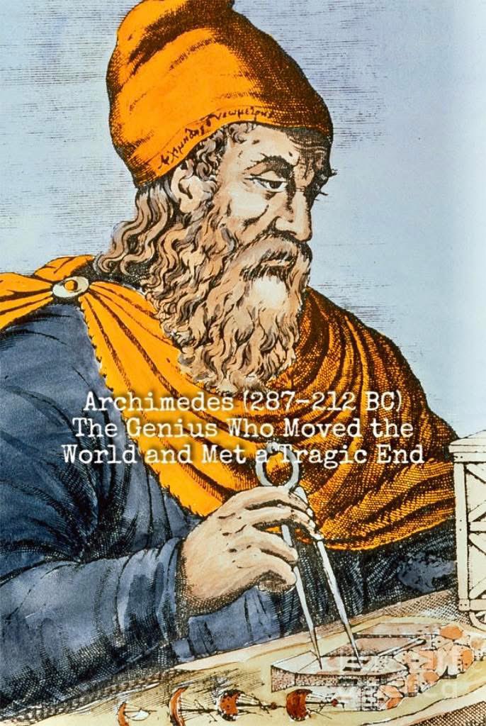YNHallak's tweet image. One of the most brilliant #scientists and #inventors of the #Hellenistic era was Archimedes. He lived in Syracuse on the island of #Sicily and was an inveterate tinkerer who crafted numerous ingenious machines, including pumps, pulleys, and a variety of military devices. He was