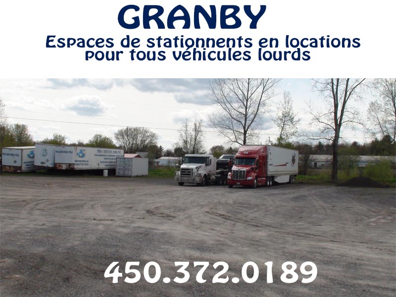 pubpromedia's tweet image. GRANBY ESPAACES DE STATIONNEMENTS POUR VEHICULES LOURDS.