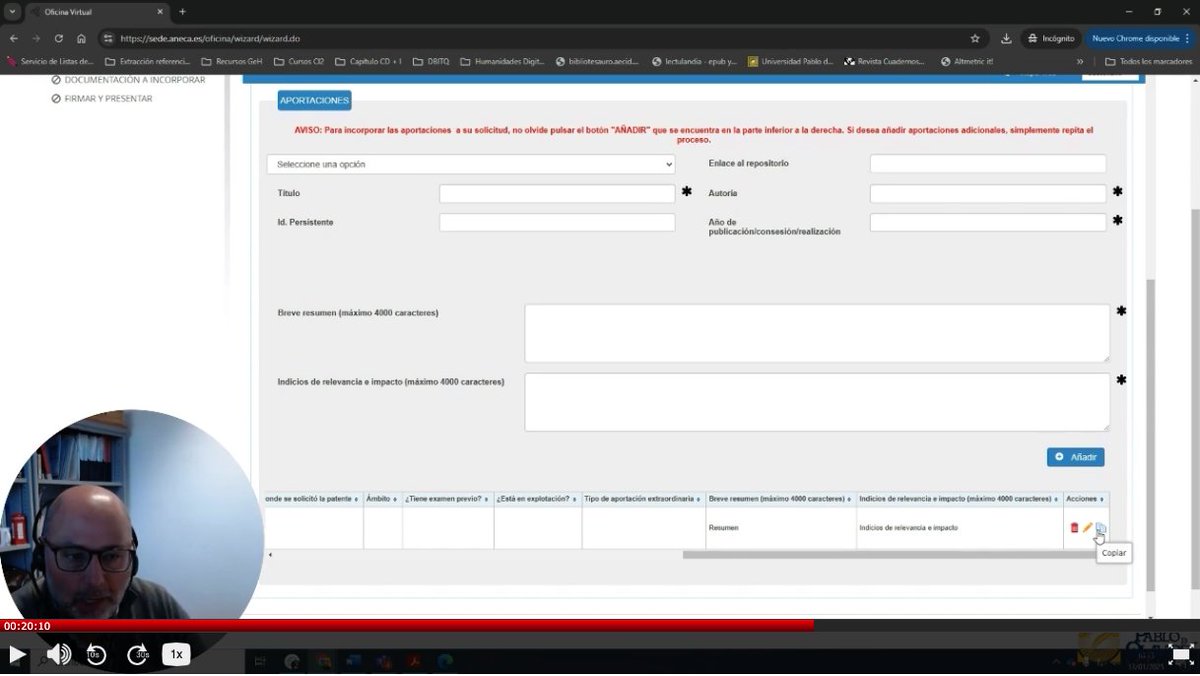 Desde hoy 13 de enero y hasta el próximo 3 de febrero se pueden presentar solicitudes a la convocatoria 2024 de #sexenios de investigación. Esta mañana hemos grabado un tutorial de cómo hacer la solicitud en la nueva aplicación guiasbib.upo.es/convocatoria_s…