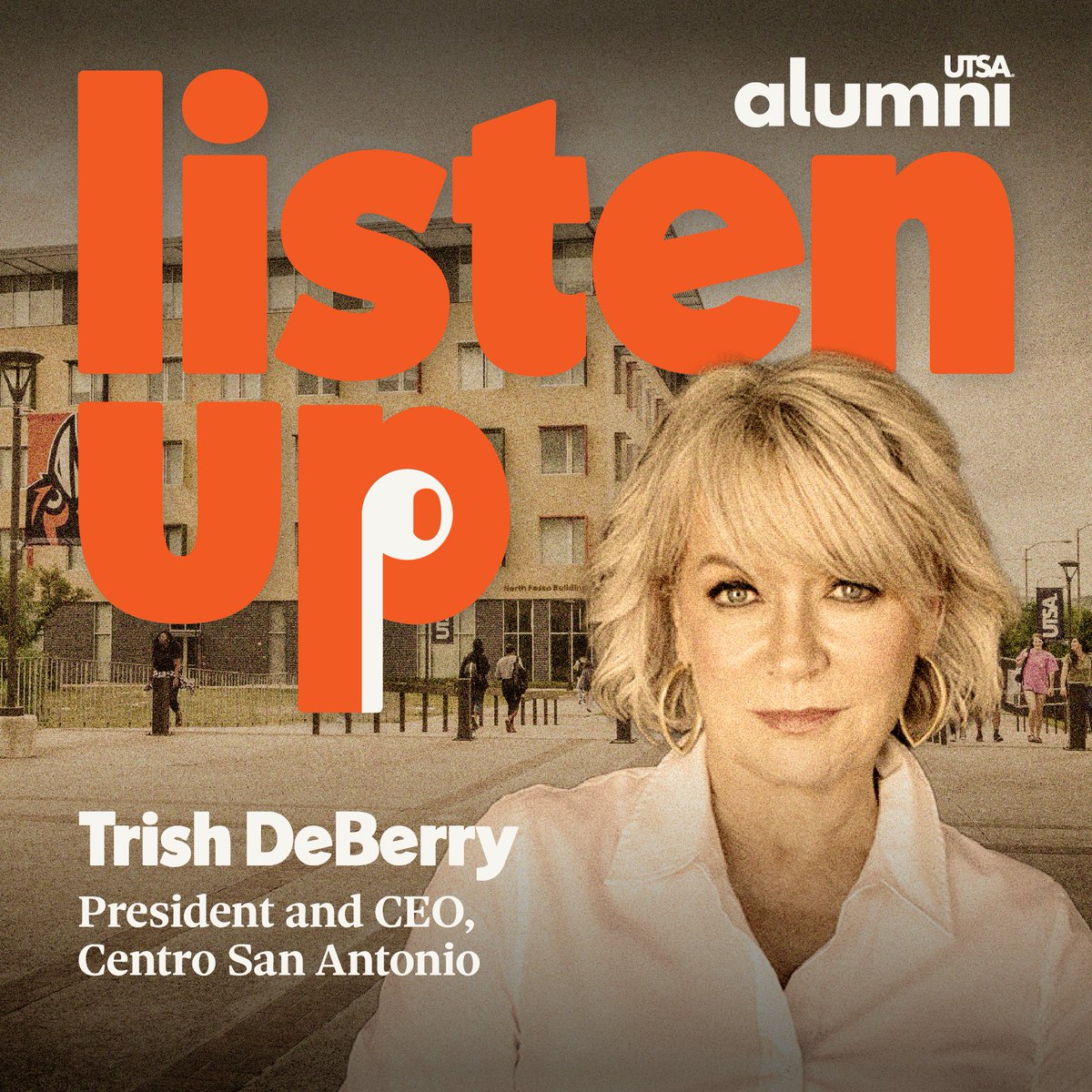 Are you up to date with the Birds Up Podcast? This week, we have an inspiring episode featuring Trish DeBerry, President and CEO of Centro San Antonio!

From her beginnings as a journalist to founding a top marketing agency and serving as County Commissioner (Precinct 3), Trish’s