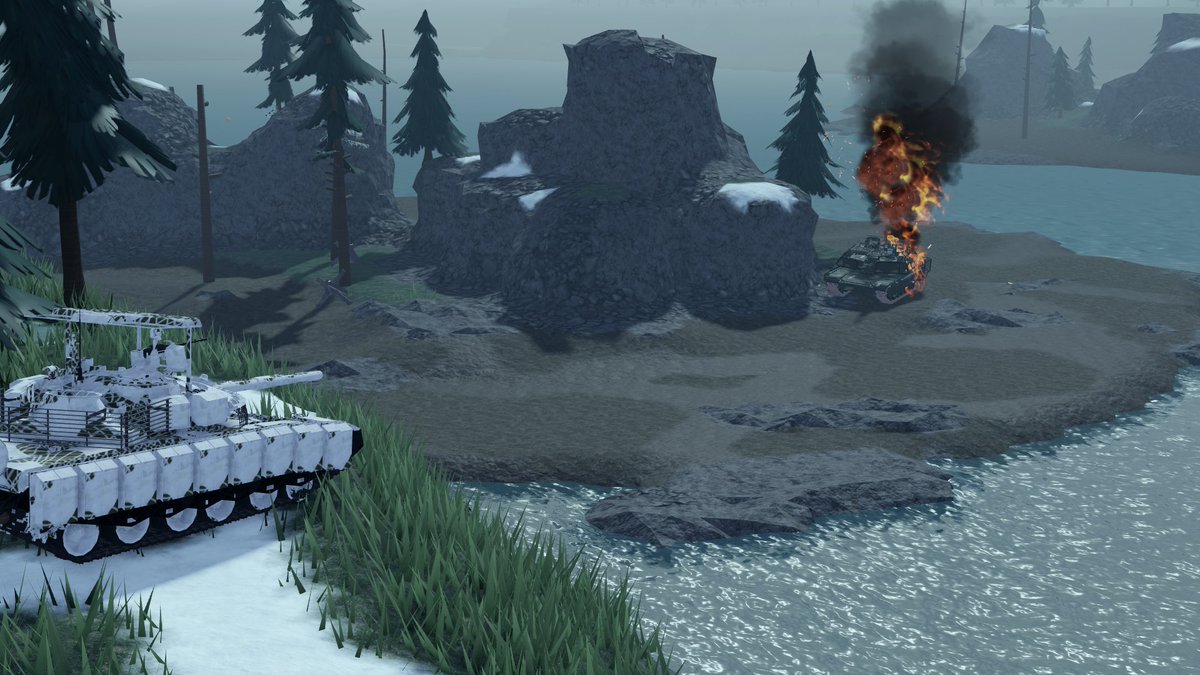 red_tail_pmc's tweet photo. T-90M and T-80BVM made quick work of this modified Nightingale M1A1. 12/01/25 👻#MTC4 #ROBLOX https://t.co/2ssBkSBIdv