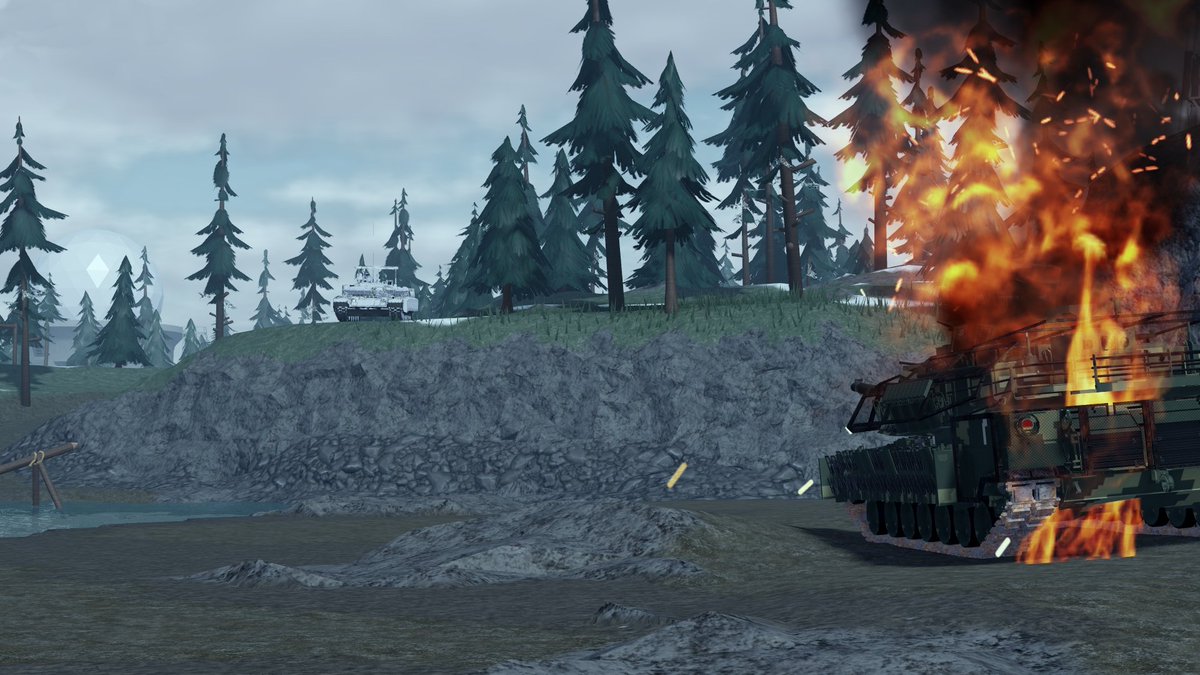 red_tail_pmc's tweet photo. T-90M and T-80BVM made quick work of this modified Nightingale M1A1. 12/01/25 👻#MTC4 #ROBLOX https://t.co/2ssBkSBIdv