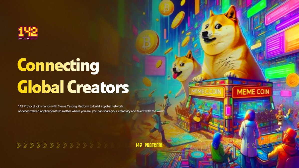 142Pact's tweet photo. ๐ 142 Protocol joins hands with Meme Casting Platform to build a global network of decentralized applications! No matter where you are, you can share your creativity and talent with the world!
#GlobalCreators #DecentralizedConnection #MemePlatform https://t.co/QEXoDYdKYC