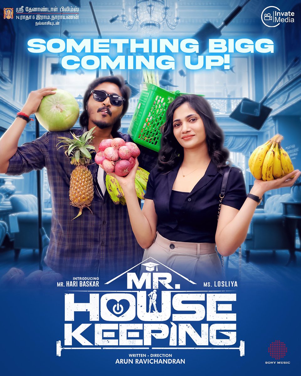 Thenandal Films (@thenandalfilms) on Twitter photo Shushhh we are keeping it on the low….Until Tomorrow 🤫👀
Something BIGG coming up to sweep you off 🧹
#Mrhousekeeping #SriThenandalFilms #TSL #InvateMedia <a href="/iharibaskar/">Hari Baskar</a> #Losliya
Written & Directed by:
#ArunRavichandran
<a href="/ThenandalFilms/">Thenandal Films</a> <a href="/invatemedia/">InvateMedia</a> <a href="/MuraliRamasamy4/">THENANDAL RAMASAMY</a> Shushhh we are keeping it on the low….Until Tomorrow 🤫👀
Something BIGG coming up to sweep you off 🧹
#Mrhousekeeping #SriThenandalFilms #TSL #InvateMedia <a href="/iharibaskar/">Hari Baskar</a> #Losliya
Written & Directed by:
#ArunRavichandran
<a href="/ThenandalFilms/">Thenandal Films</a> <a href="/invatemedia/">InvateMedia</a> <a href="/MuraliRamasamy4/">THENANDAL RAMASAMY</a>