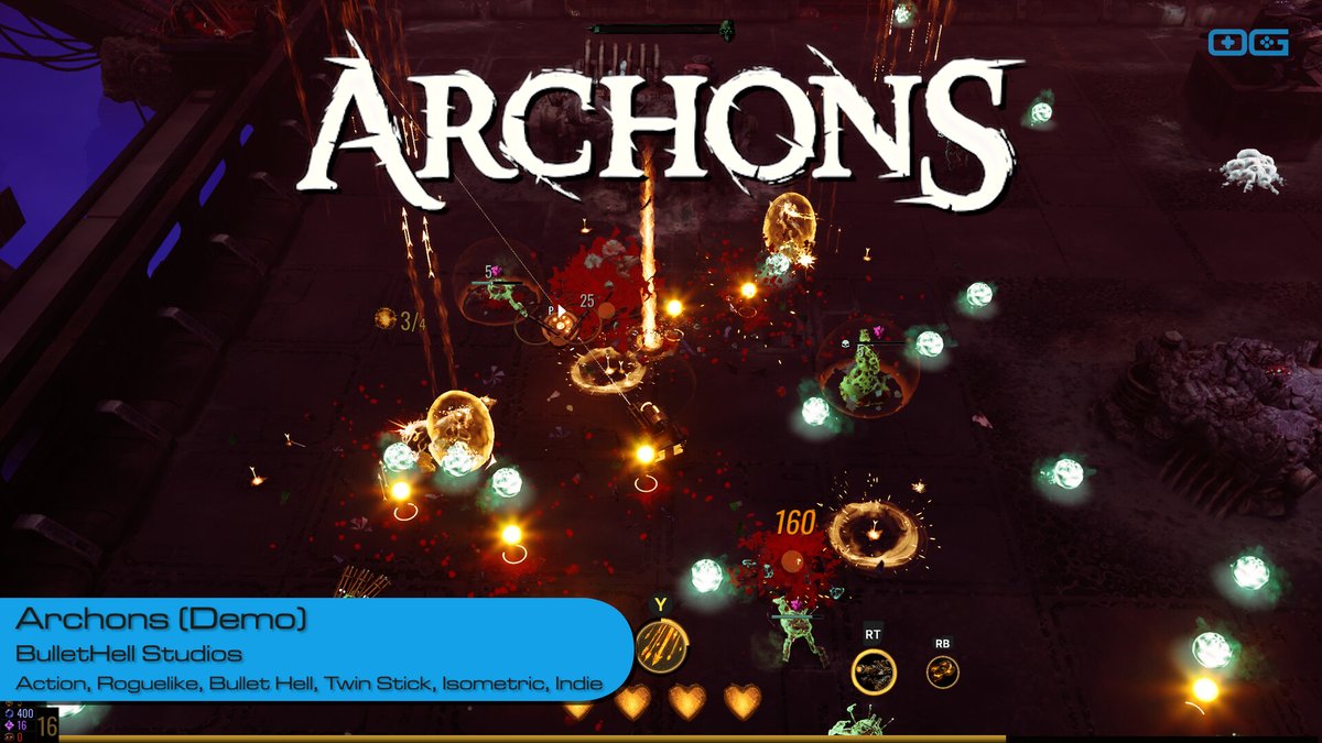 OverageGmngCom's tweet photo. OG plays Archons (Demo)!
https://t.co/MgE7vrUgrR
Like & Sub!
#ArchonsGame #Roguelite #DualControl #IndieGameTrends #IndieWatch #IndieDev #GameDev #IndieGameDev #IndieGame #IndieGames #Gameplay #LetsPlay #Gaming https://t.co/UqQZUA5L4r
