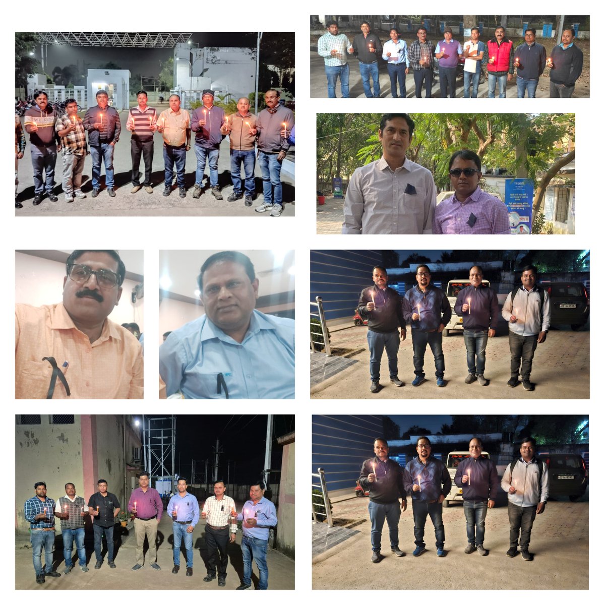CescoService's tweet photo. Erstwhile SouthCo &amp; NESCo Engineers  protest in front of @TPSODL @tpnodl_balasore  Offices against #TPOdishaDiscoms @TataCompanies  for brutal treatment of OSCR structured Engineers, arbitrary reporting relationship among OSCR &amp; CTC  employee   #BlackBadges  #Candlelight https://t.co/ThCkm7qL5y